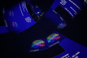 Miami Planetarium Dome Showing Virus Research Software